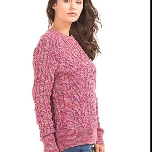 Gap Women's Pink Cable Knit Sweater